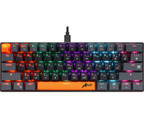  Клавиатура DEFENDER Apex GK-002 RU Grey 45002 USB 