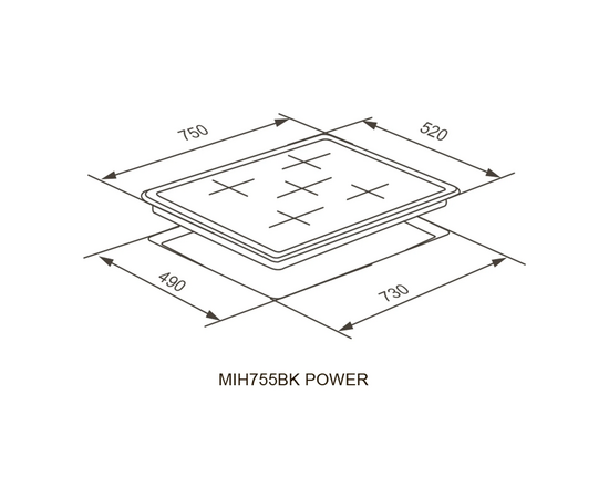  Варочная поверхность MIH755BK Power 