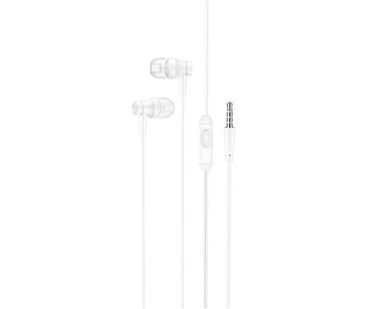  Проводные наушники BOROFONE BM67 Talent, Jack 3.5mm, 1.2 м, белый 