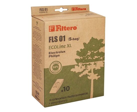  Бумажные пылесборники Filtero FLS 01 ECOLine (S-bag) (10+фильтр) 