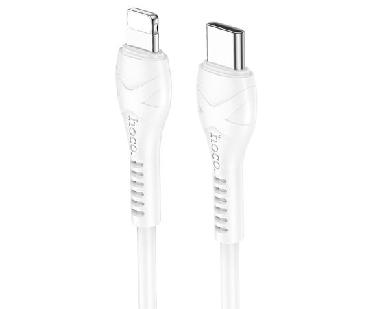  Кабель USB-C HOCO X37 Cool Type-C - Lightning, 1 м, белый 