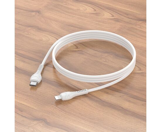  Кабель USB-C HOCO X37 Cool Type-C - Lightning, 1 м, белый 