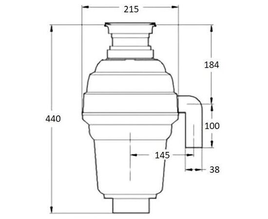  Измельчитель пищевых отходов Bone Crusher BC1000-AS 