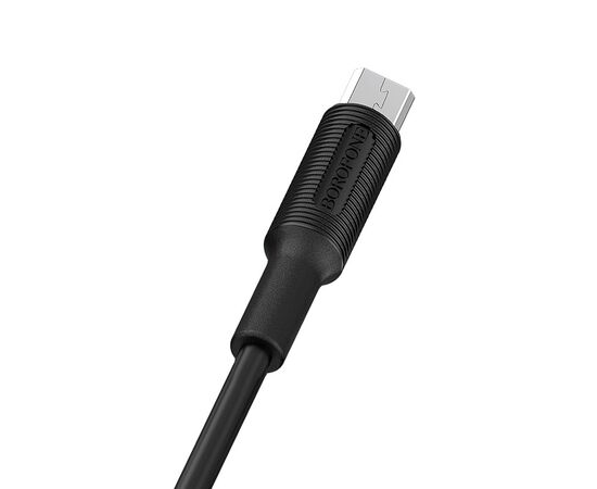  Дата-кабель USB 2.0A для micro USB Borofone BX1 TPE 1м (Black) 