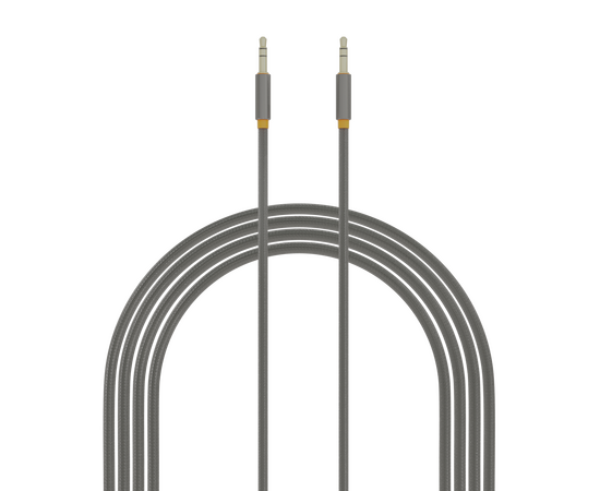  Аудиокабель AUX 3.5mm 1м More choice UK24 нейлон 