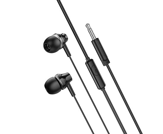  Наушники вакуумные AUX разъём с МК без рег.громкости длина 1.2м Borofone BM74 (Black) 