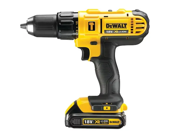  Дрель-шуруповерт DeWalt DCD776S2-ZA аккумуляторный с АКК и ЗУ 300Вт патрон быстрозажимной (кейс в комплекте) 