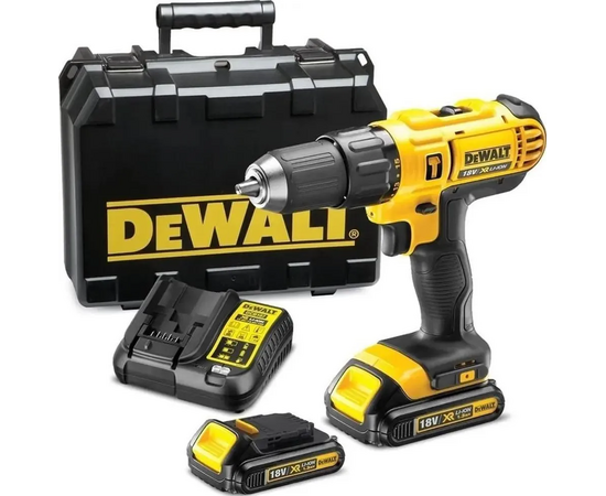  Дрель-шуруповерт DeWalt DCD776S2-ZA аккумуляторный с АКК и ЗУ 300Вт патрон быстрозажимной (кейс в комплекте) 