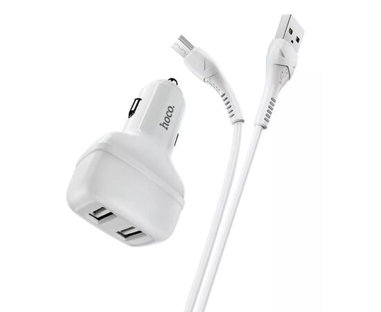  АЗУ 2USB 2.4A для micro USB HOCO Z36 (White) 