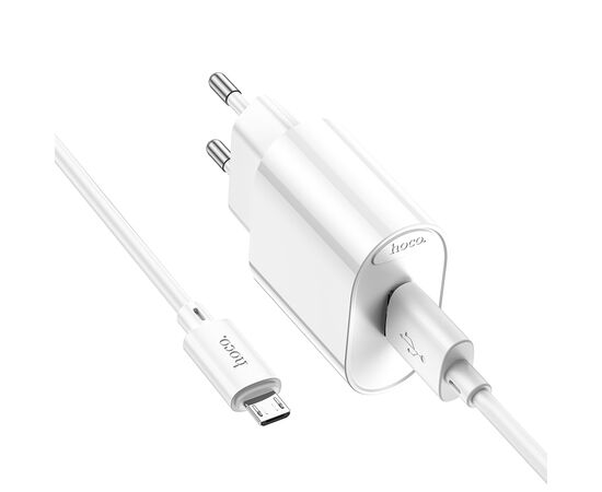  СЗУ 1USB 3.0A для micro USB Hoco C109A 1м (White) 