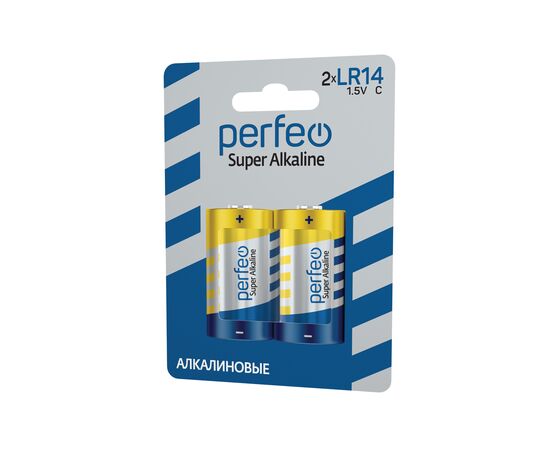  Батарейка Perfeo LR14/2BL Super Alkaline 
