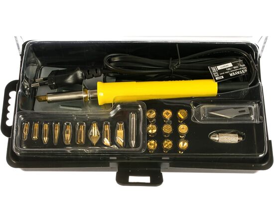  Выжигатель-ручка STAYER Professional 45227 3в1 с набором насадок 20 шт 