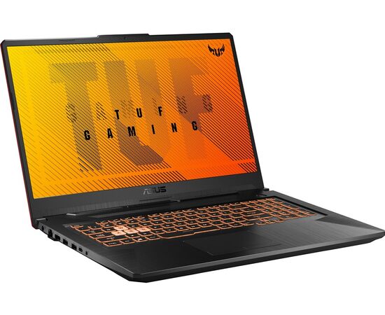  Ноутбук ASUS Tuf Gaming A17 FA706NF-HX007 (90NR0JH5-M002L0) Ryzen 5 7535HS 16Gb SSD 512Gb nVidia RTX 2050 4Gb 17,3 FHD IPS Cam 48Вт*ч No OS Черный 