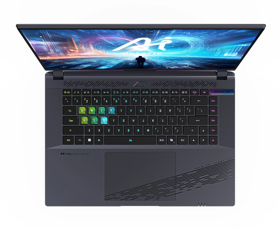  Ноутбук Gigabyte Aorus 16X (ASG-53KZC54SH) i7 14650HX/16Gb/SSD1Tb/RTX4070 8Gb/16"/IPS/QHD+/W11H/grey 