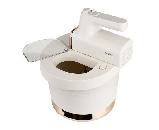  Миксер Centek CT-1129 бежевый/золотой хром 