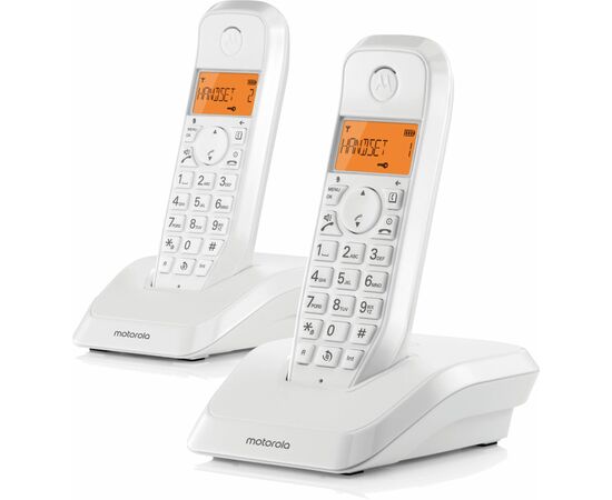  Радиотелефон Motorola S1202 белый 