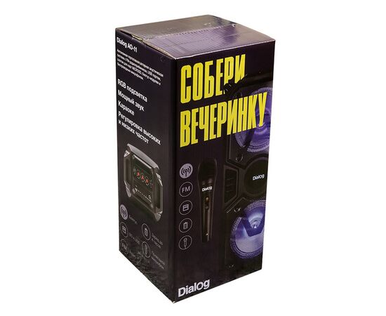  Портативная акустика напольная Dialog Oscar AO-11, микрофон (black) (130641) 