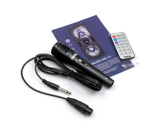  Портативная акустика напольная Dialog Oscar AO-11, микрофон (black) (130641) 