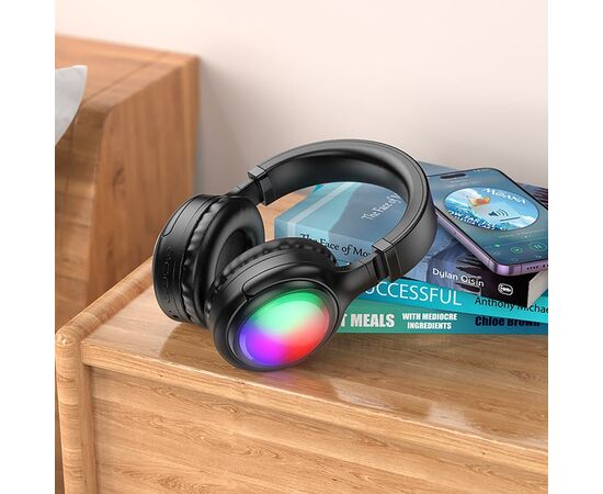  Bluetooth-наушники полноразмерные Hoco W48 Focus (black) (229403) 