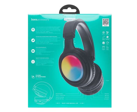  Bluetooth-наушники полноразмерные Hoco W48 Focus (black) (229403) 