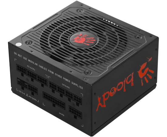  Блок питания BLOODY BD-PS850G (BD-PS850G-M), 850Вт, 120мм, черный, retail 