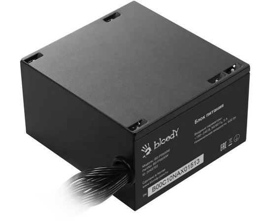  Блок питания BLOODY BD-PS600W, 600Вт, 120мм, черный, retail 