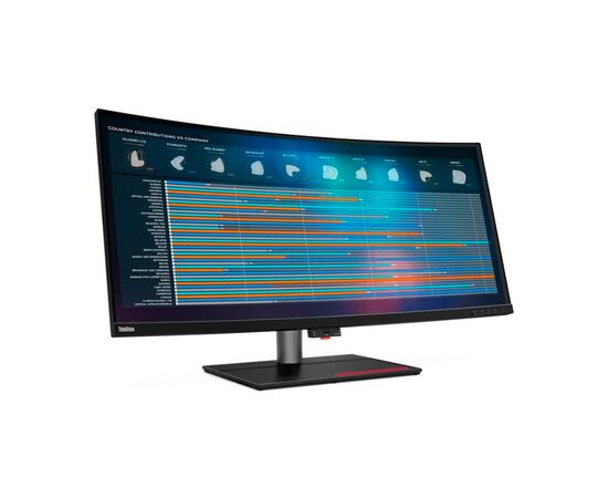  Монитор Lenovo P40w-20 (62C1GAR6CB) Black/Red Curved 2500R, 39.7" 21:9, IPS, 5120 x 2160, 4ms, 300cd, 75Hz, 1xHDMI, 1xDP, 2xThunderbolt, 4xUSB, USB-C 