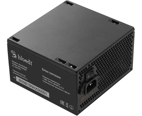  Блок питания BLOODY BD-PS550B, 550Вт, 120мм, черный, retail 