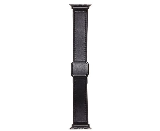  Ремешок - ApW38 Square buckle Apple Watch 42/44/45/49мм экокожа (black) (230516) 