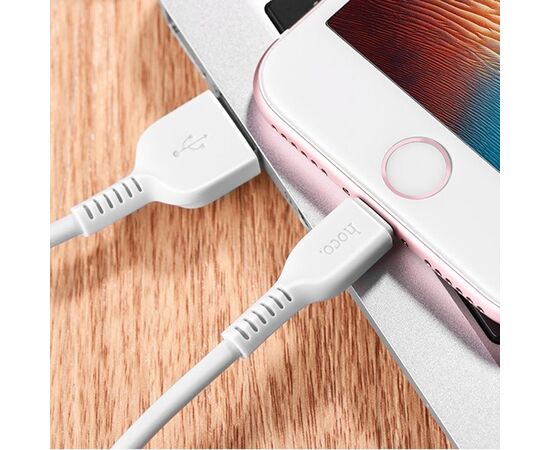  Дата-кабель HOCO X20 Flash Lightning, 1м (белый) 