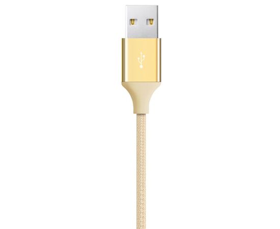  Дата-кабель TEC TypeC 0.3m alum золото 