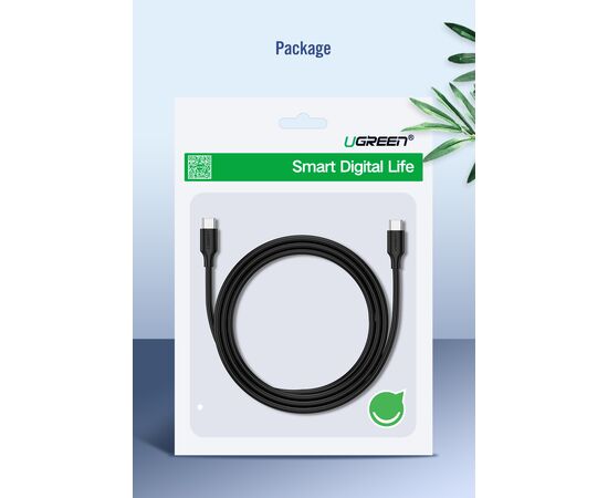  Кабель UGreen US286 (50997) USB 2.0 Type C to Type C Cable Nickel Plating 1 м черный 