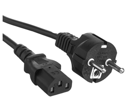  Кабель питания ExeGate Power PC-1,8P (Евровилка Schuko->С13 EP280647RUS ) VDE-250V-3*1.0-CU, 10A, черный, 1.8м 