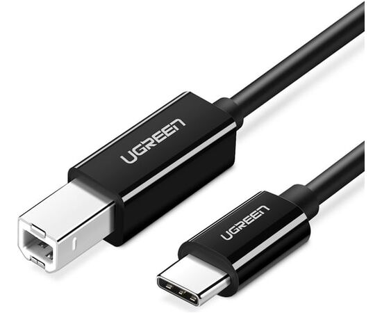  Кабель UGREEN US241 50446 USB-C 2.0 To USB-B 2.0 Print Cable 2m Black 