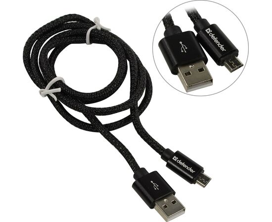  Кабель Defender USB08-03T (87802) USB2.0 to Micro-USB 1м black 