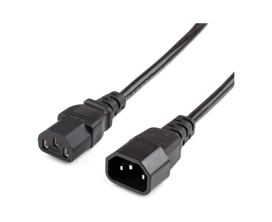  Кабель питания GoPower 00-00024537 C14 (m)-C13 (f) 1.8м ПВХ удлинитель черный 1/10/100 