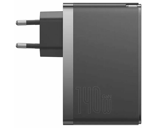  СЗУ Baseus GaN5 Pro Fast Charger 2C+U 140W EU Black+Cable Type-C to Type-C 240W（48V/5A） 1m (Black) 