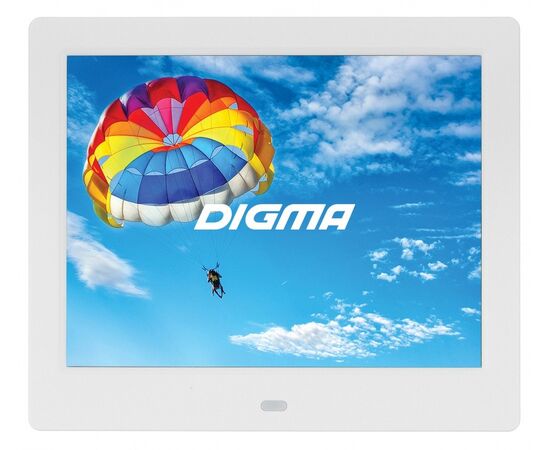  Цифровая фоторамка Digma PF-843 IPS белый 