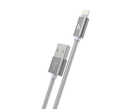  Кабель USB HOCO X2 knitted USB - Lightning, 2.4А, 1 м, тусклый 
