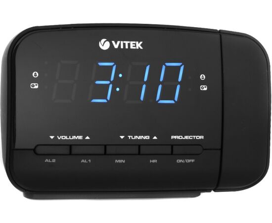  Радиобудильник Vitek VT-6611 черный 