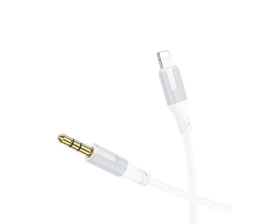  Кабель Lightning - 3.5mm Borofone BL19 Creator 100см   (white) (225498) 