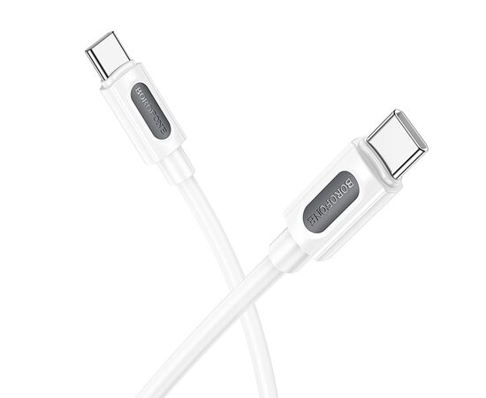 Кабель Type-C - Type-C Borofone BX114 PD 60W 100см 3A  (white) (236114) 