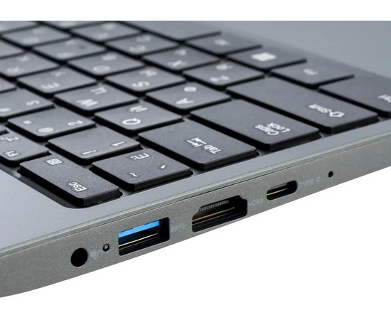  Ноутбук iRU Tactio 14ALH (2058897) 14", IPS, Intel Core i3 1215U 1.2ГГц, 6 ядер, 8ГБ 256ГБ SSD, Intel Iris Xe graphics, Free DOS, серый 