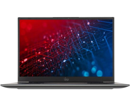  Ноутбук iRU Planio 15INP (2023738) 15.6", IPS, Intel N100 0.8ГГц, 4 ядра, 8ГБ 256ГБ SSD, Intel UHD Graphics, Free DOS, серый 