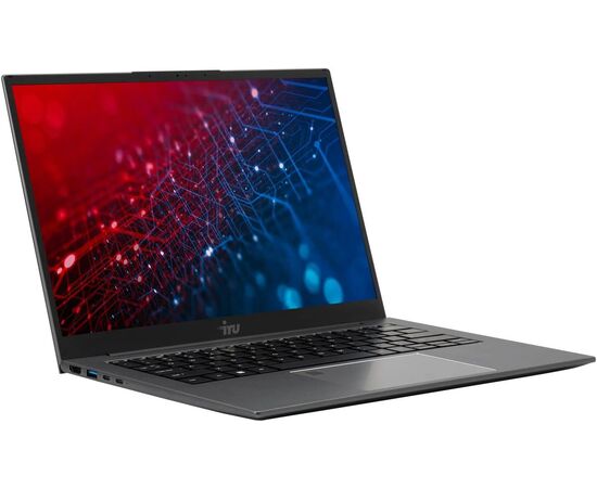  Ноутбук iRU Planio 15INP (2023738) 15.6", IPS, Intel N100 0.8ГГц, 4 ядра, 8ГБ 256ГБ SSD, Intel UHD Graphics, Free DOS, серый 