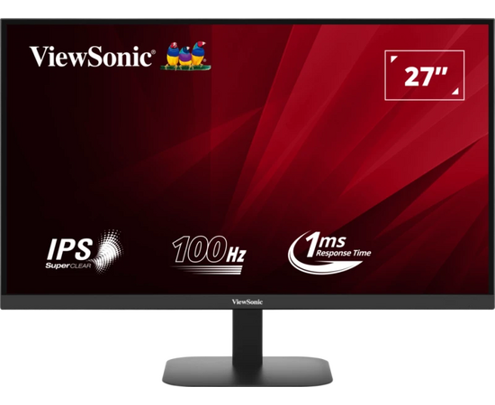  Монитор ViewSonic VA2708-2K-HD черный IPS LED 16:9 HDMI матовая 250cd 178гр/178гр 2560x1440 100Hz DP Quad HD 2K (1440p) 4.1кг 