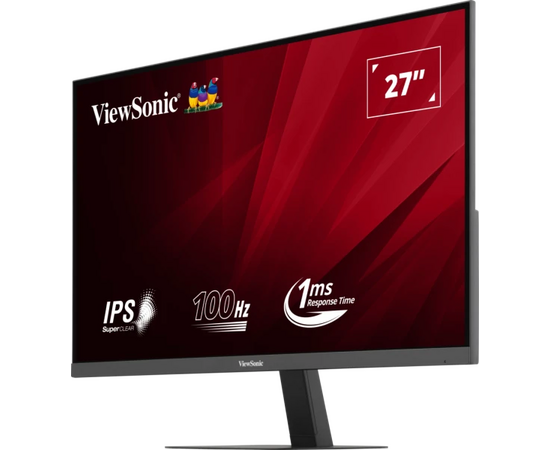  Монитор ViewSonic VA2708-2K-HD черный IPS LED 16:9 HDMI матовая 250cd 178гр/178гр 2560x1440 100Hz DP Quad HD 2K (1440p) 4.1кг 
