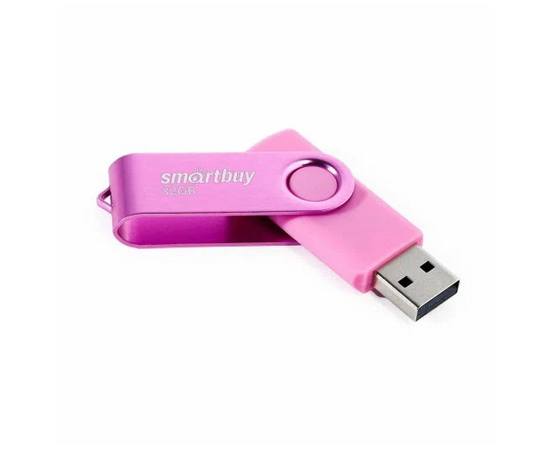  USB-флешка SMARTBUY Twist Pink (SB032GB2TWP) UFD 2.0 032GB розовый 