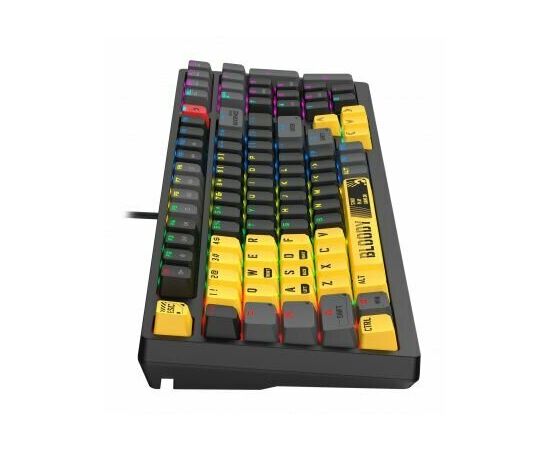  Клавиатура A4Tech Bloody S98 механическая желтый/серый USB for gamer LED (SPORTS LIME) 
