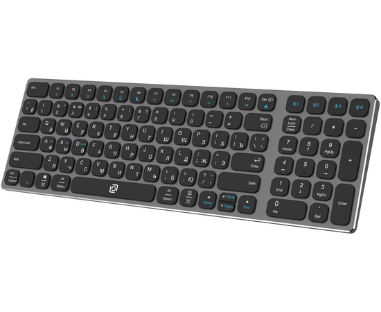  Клавиатура OKLICK K767W серый/черный 